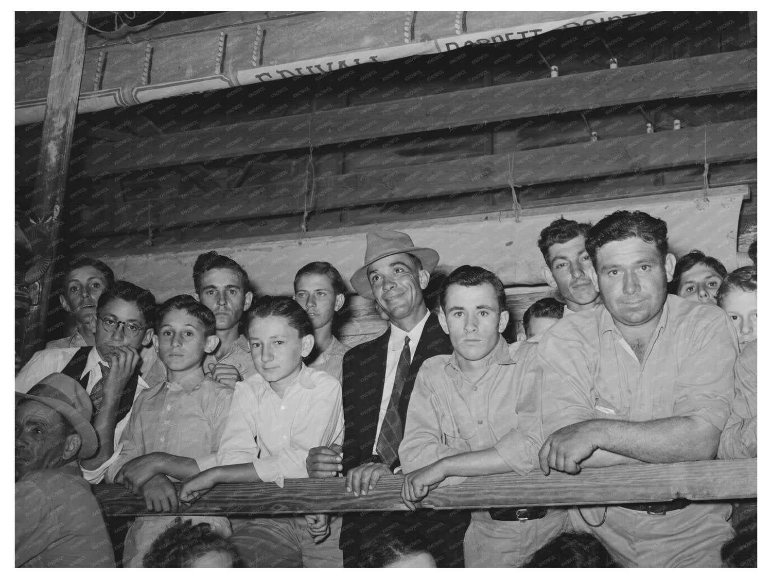 Cajun Men and Boys at Fais - Do - Do Crowley 1938 - Available at KNOWOL