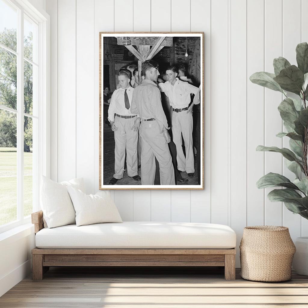 Cajun Men Dance at Fais - Do - Do in Crowley Louisiana 1938 - Available at KNOWOL