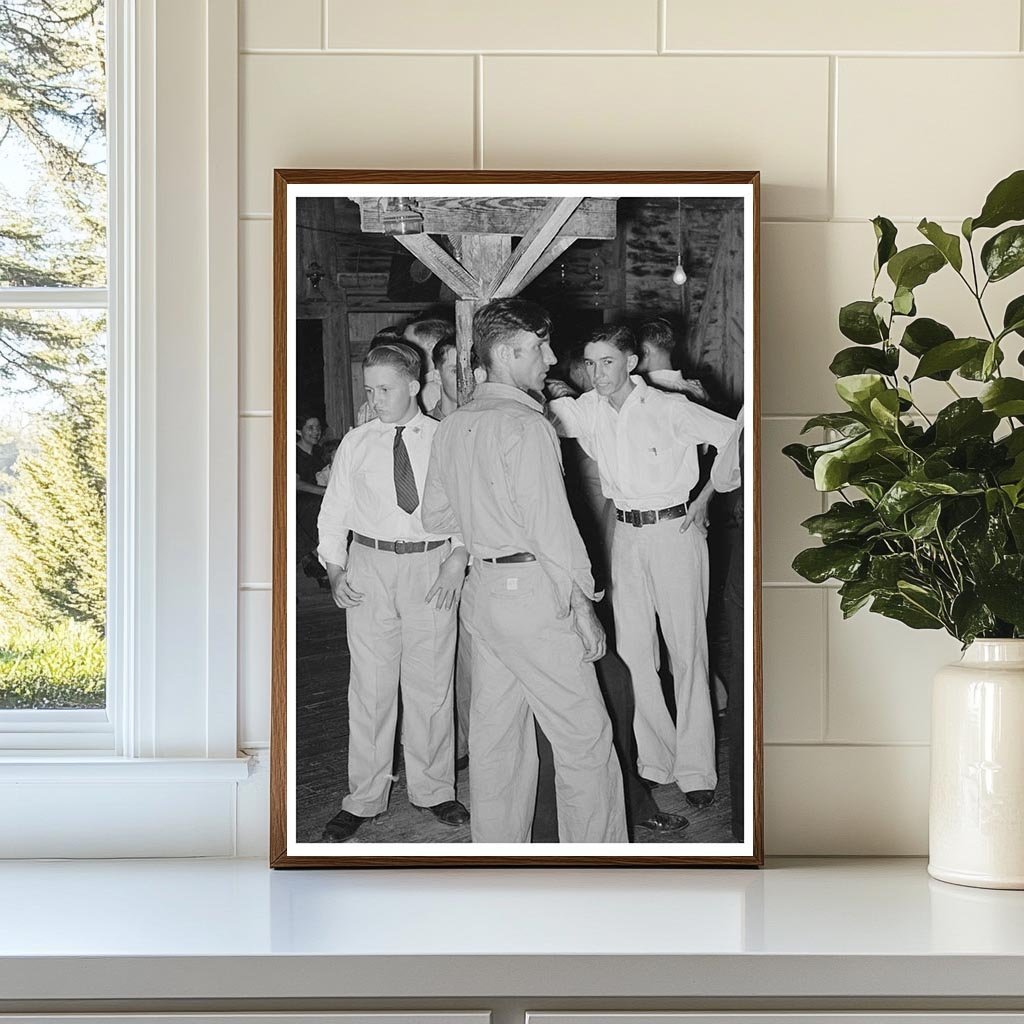 Cajun Men Dance at Fais - Do - Do in Crowley Louisiana 1938 - Available at KNOWOL