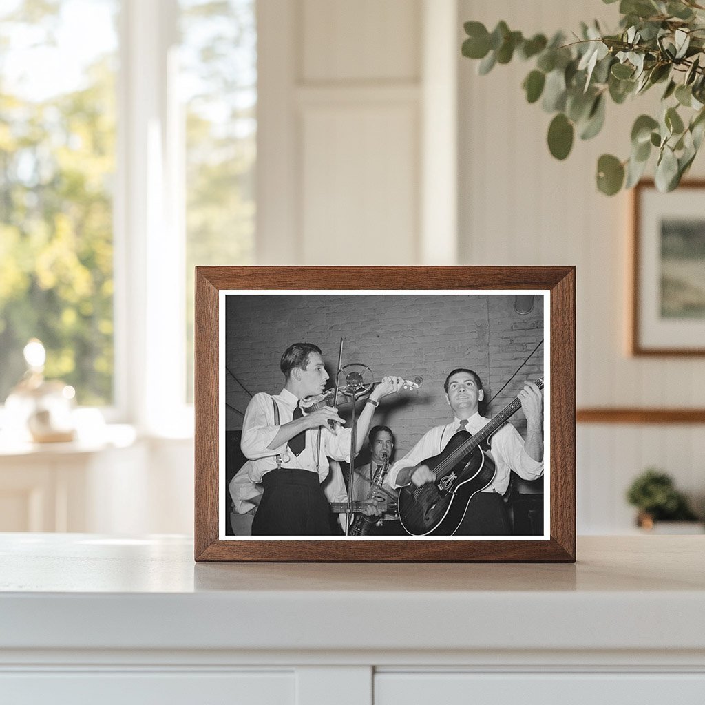 Cajun Musicians at National Rice Festival 1938 Crowley LA - Available at KNOWOL