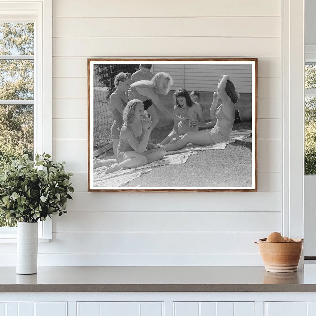 Caldwell Idaho Pool Scene July 1941 Vintage Photo - Available at KNOWOL