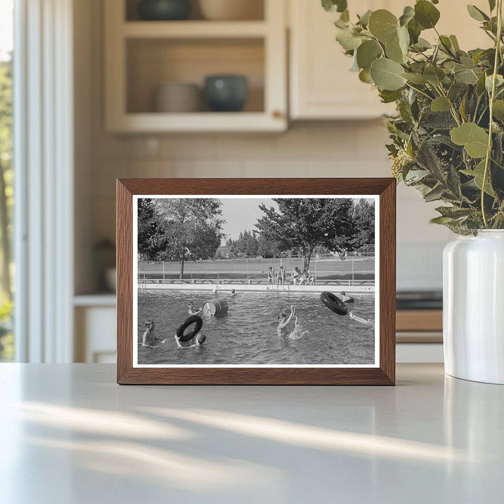 Caldwell Idaho Swimming Pool July 1941 Vintage Photo - Available at KNOWOL