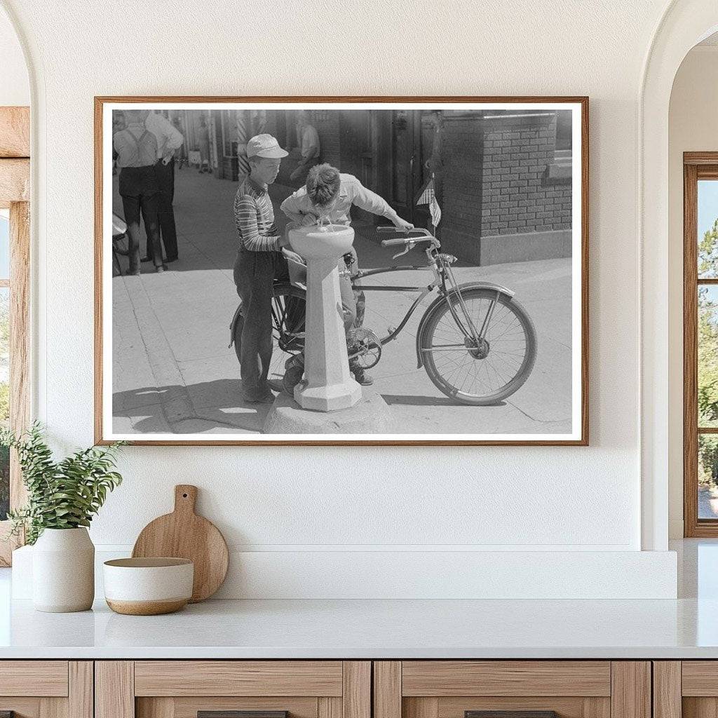 Caldwell Idaho Water Fountain Vintage Photo 1941 - Available at KNOWOL