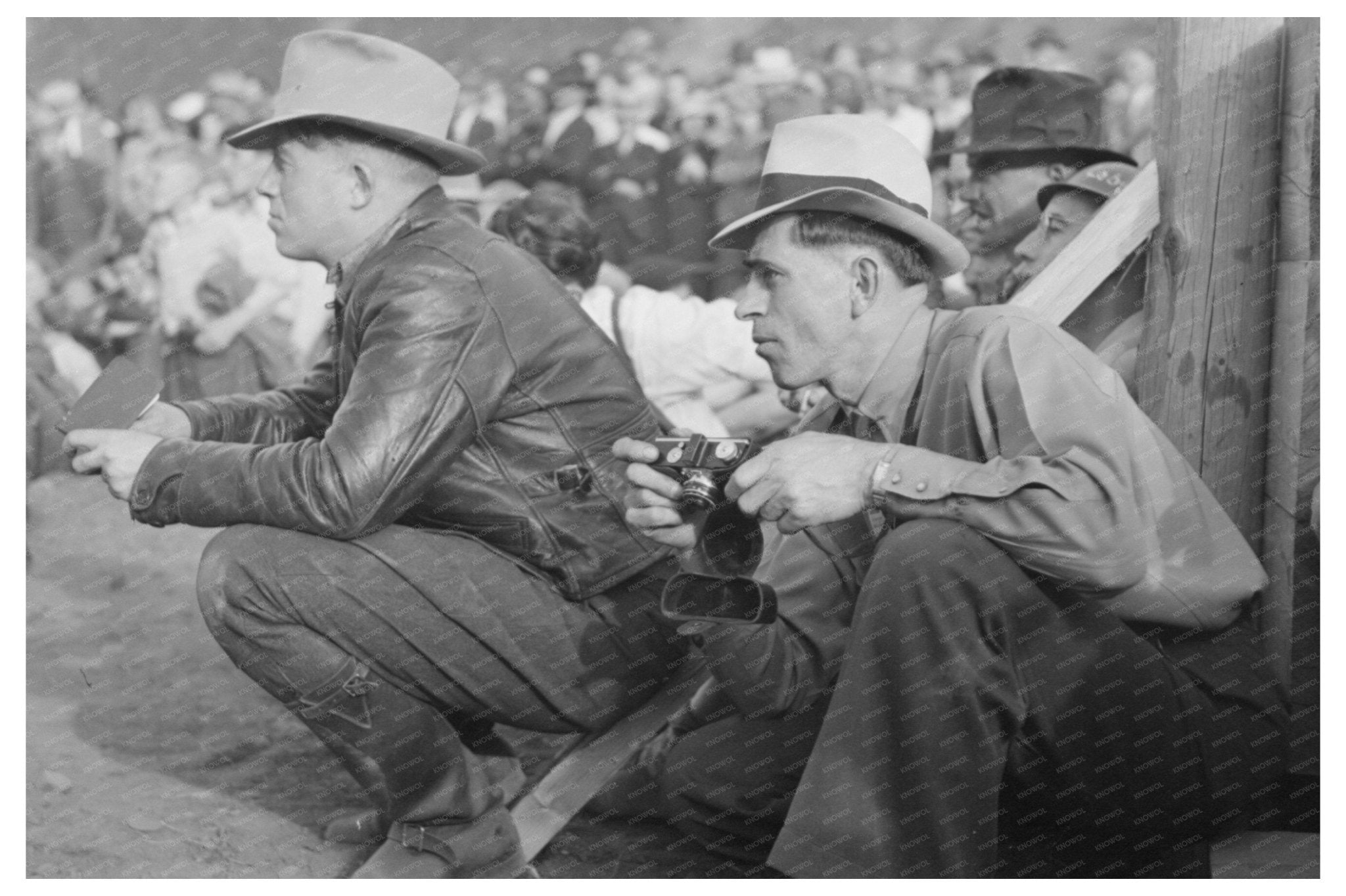 Cameraman at Miners Contest Silverton Colorado 1940 - Available at KNOWOL