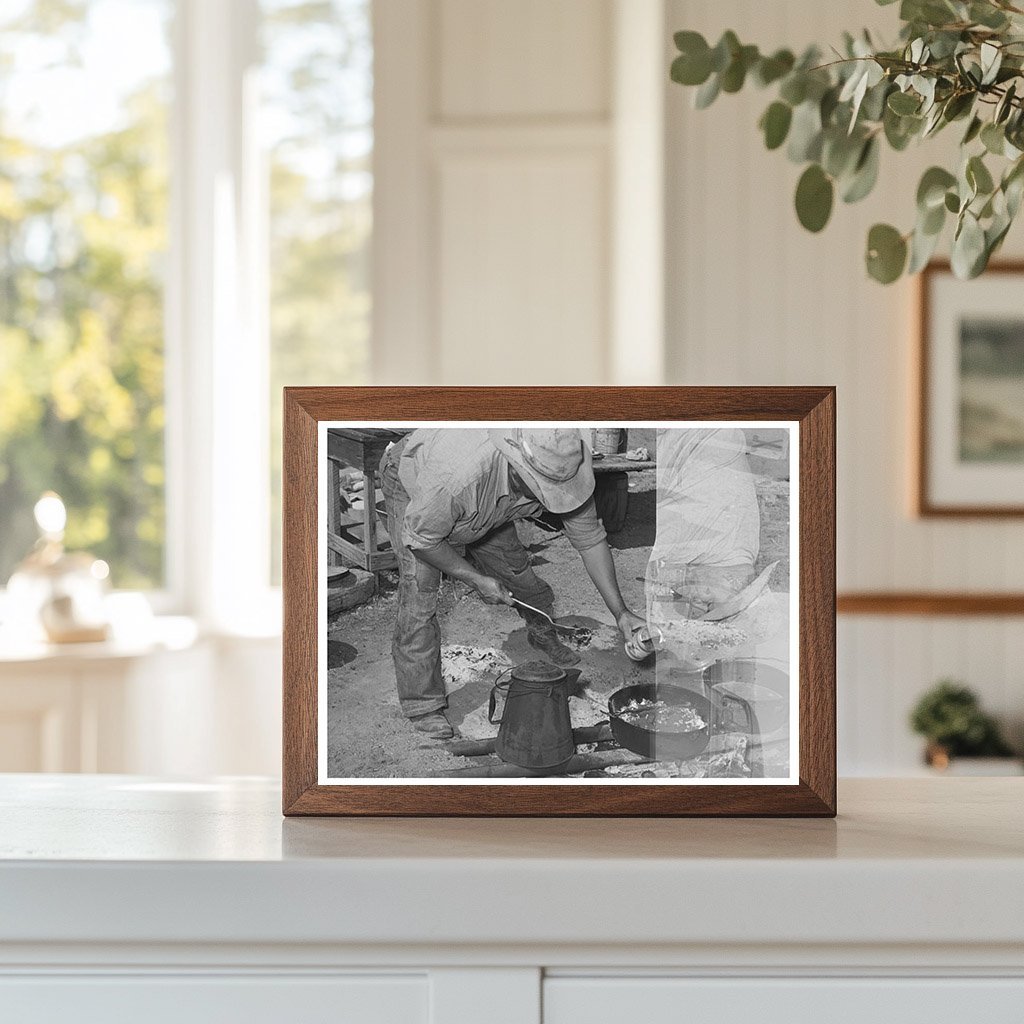 Camp Cook at Chuckwagon on Walking X Ranch 1939 - Available at KNOWOL