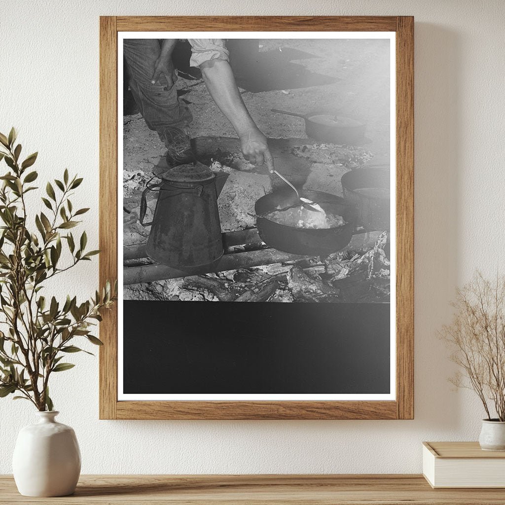 Camp Cook by Chuckwagon in Marfa Texas 1939 - Available at KNOWOL