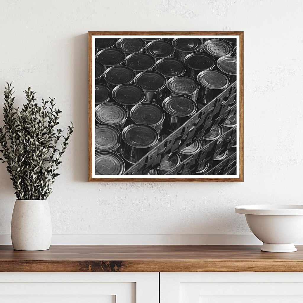 Canned Salmon Stacks Columbia River Packing 1941 Image - Available at KNOWOL