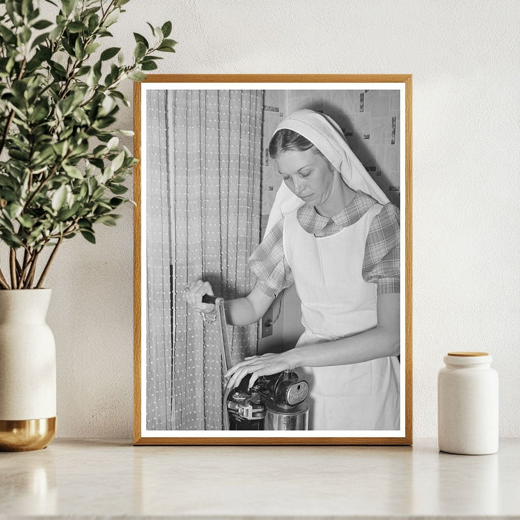 Canning Demonstration with Pressure Cooker March 1940 - Available at KNOWOL