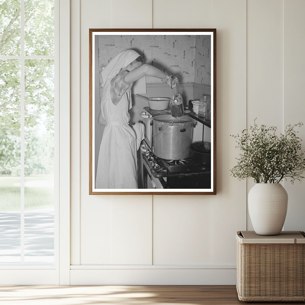 Canning Demonstration with Pressure Cooker San Angelo 1940 - Available at KNOWOL