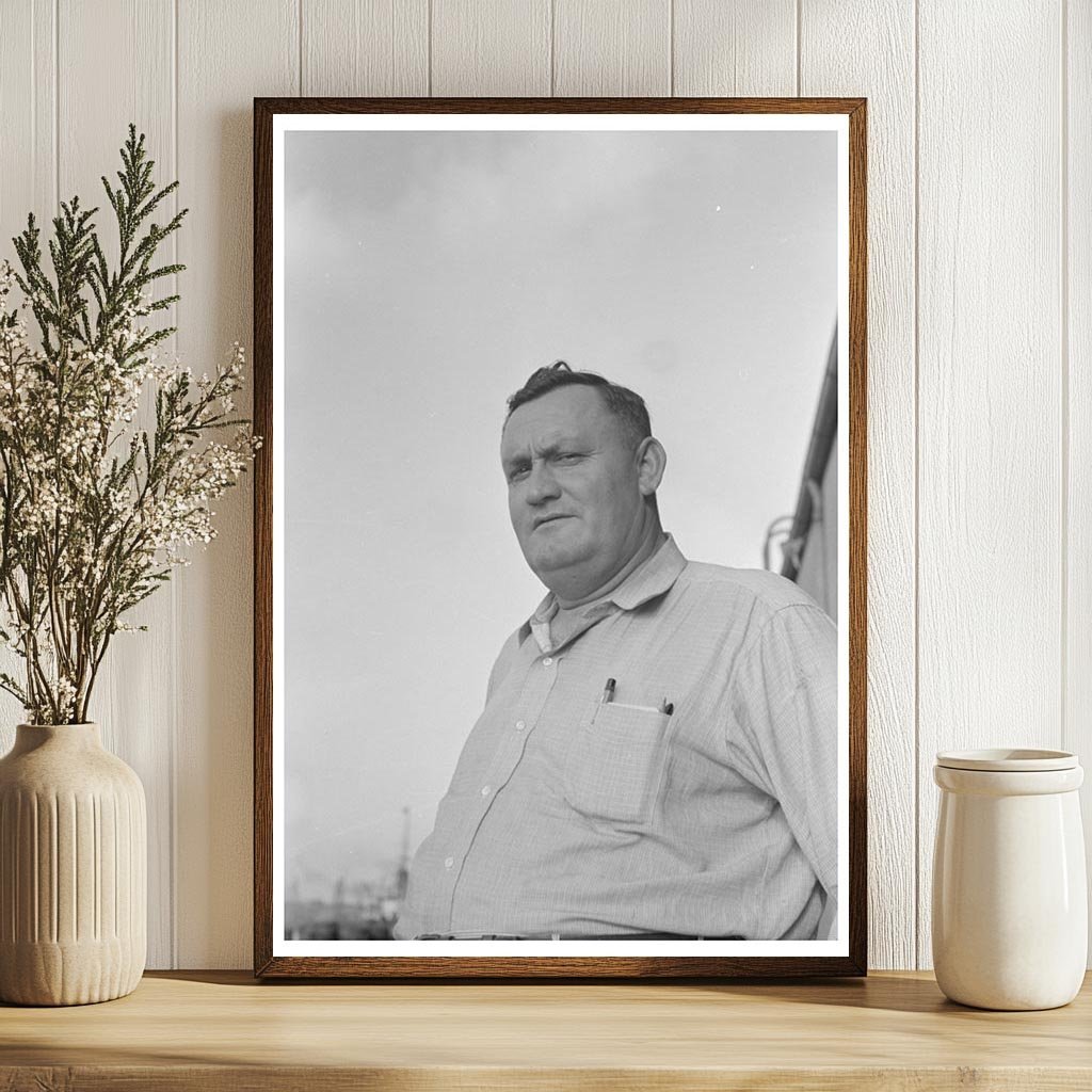 Captain of El Rito Navigating Mississippi River 1938 - Available at KNOWOL