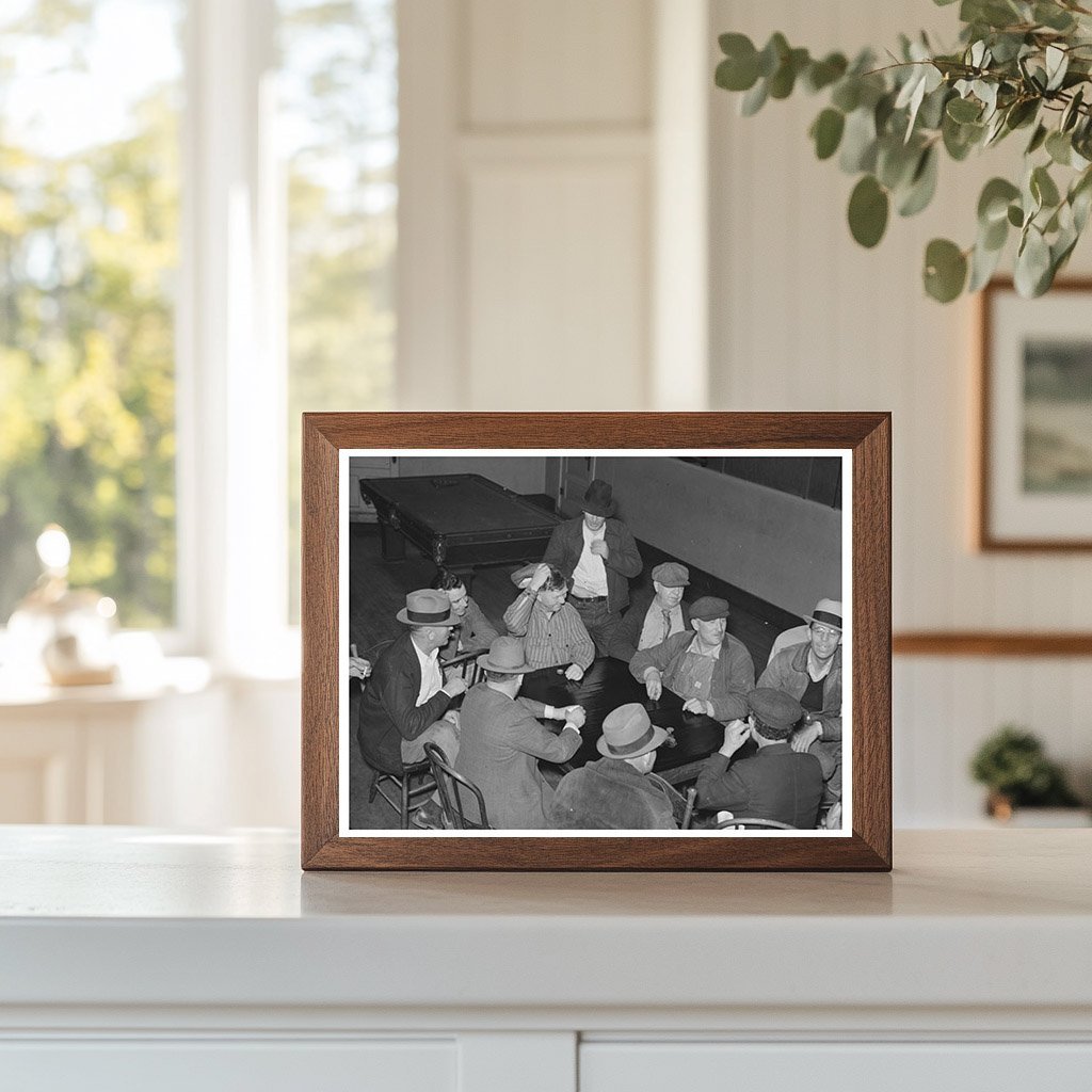 Card Game in Saloon Plentywood Montana November 1937 - Available at KNOWOL