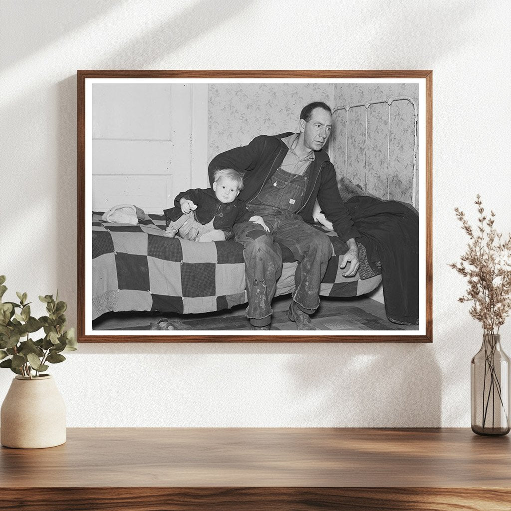 Carl Thorson and Son in Drought - Affected North Dakota 1937 - Available at KNOWOL
