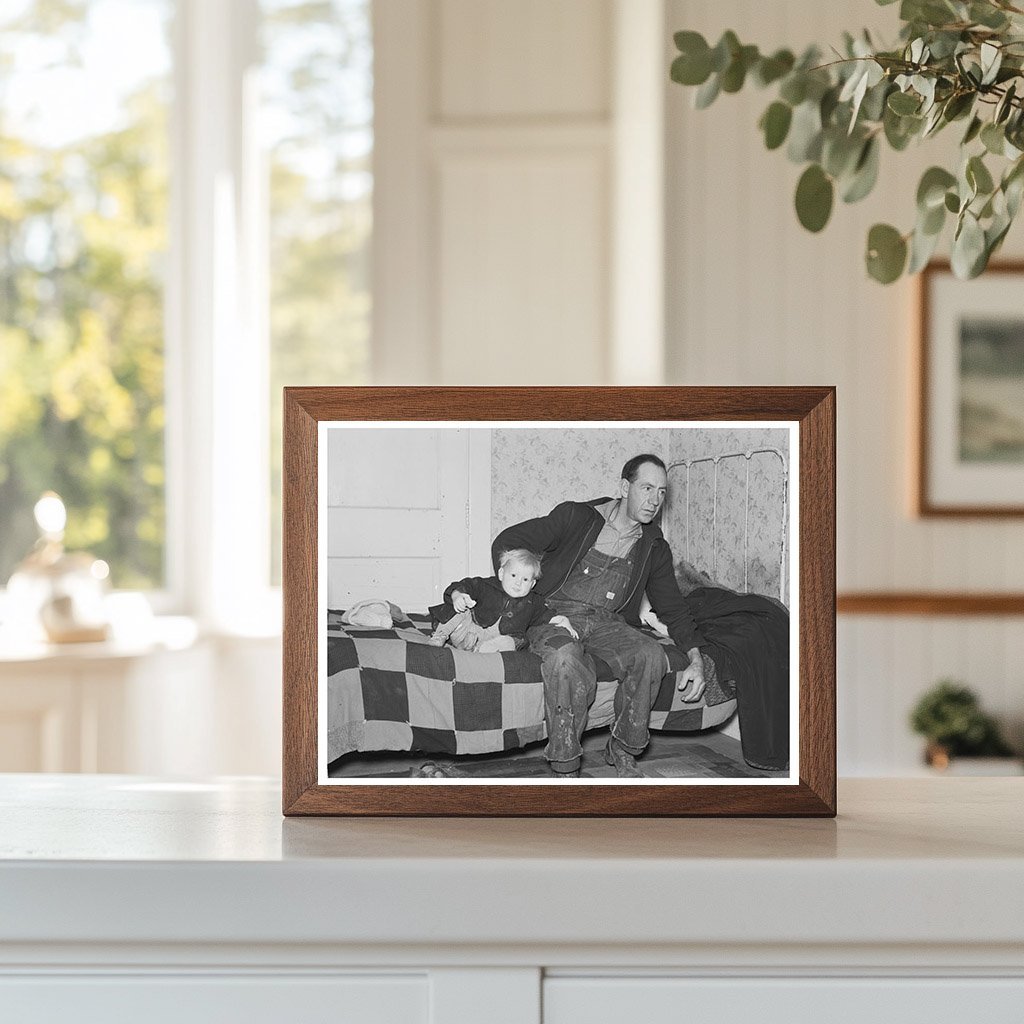 Carl Thorson and Son in Drought - Affected North Dakota 1937 - Available at KNOWOL