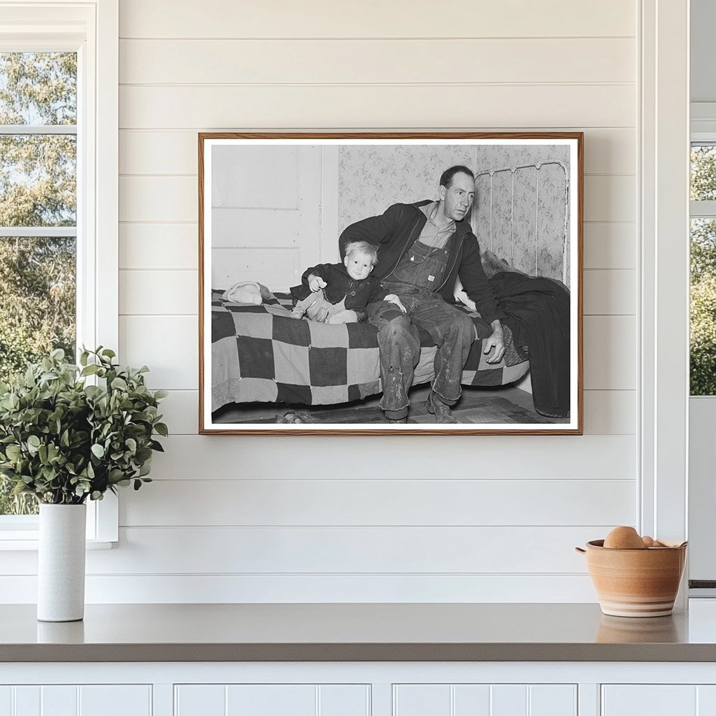 Carl Thorson and Son in Drought - Affected North Dakota 1937 - Available at KNOWOL