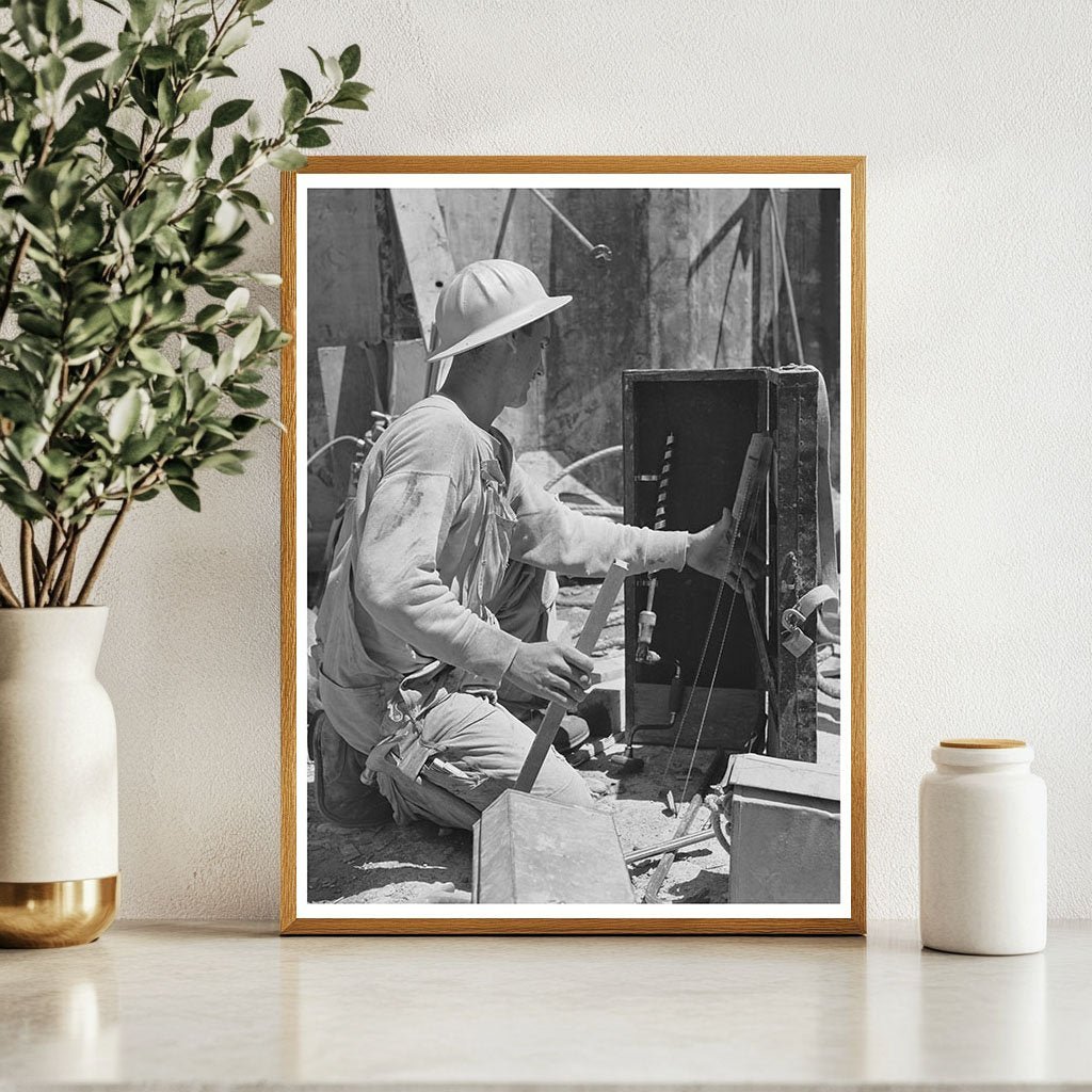 Carpenter at Shasta Dam California June 1942 - Available at KNOWOL