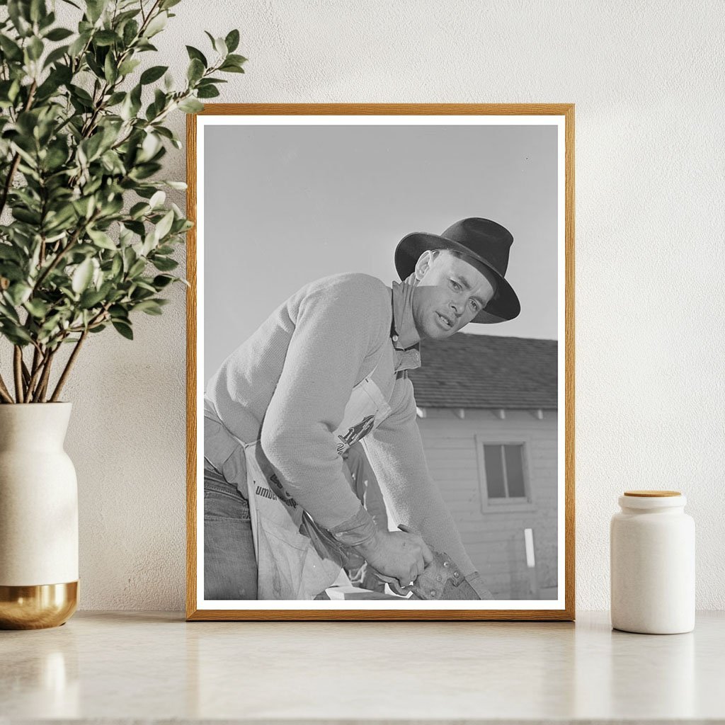 Carpenter Building House in Black Canyon Project 1941 - Available at KNOWOL