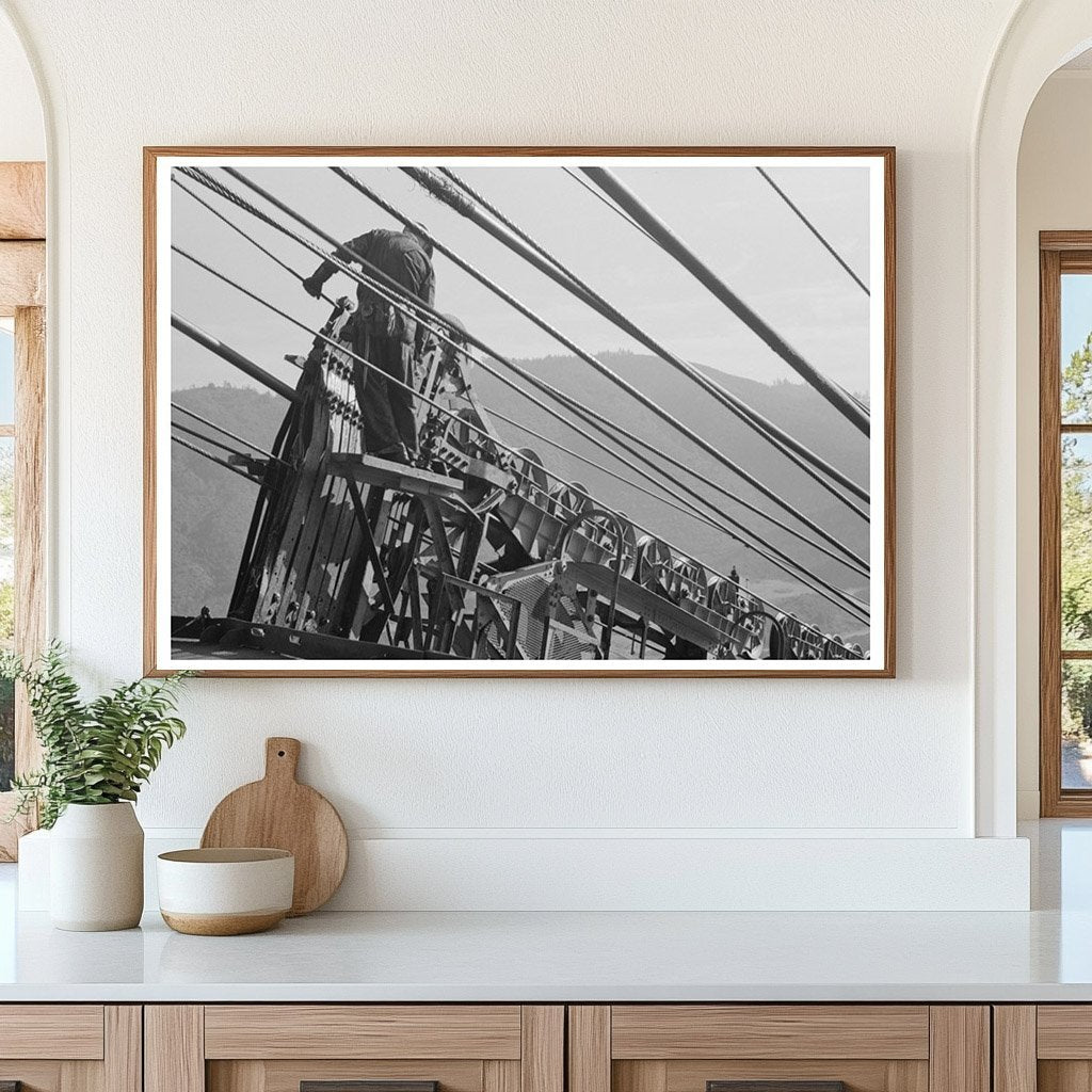 Carriages Delivering Materials at Shasta Dam December 1941 - Available at KNOWOL