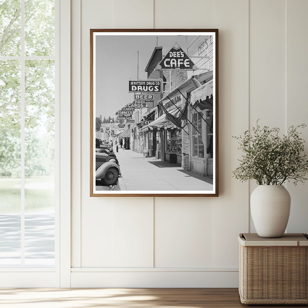 Cascade Idaho Street Scene June 1941 Economic Activities - Available at KNOWOL