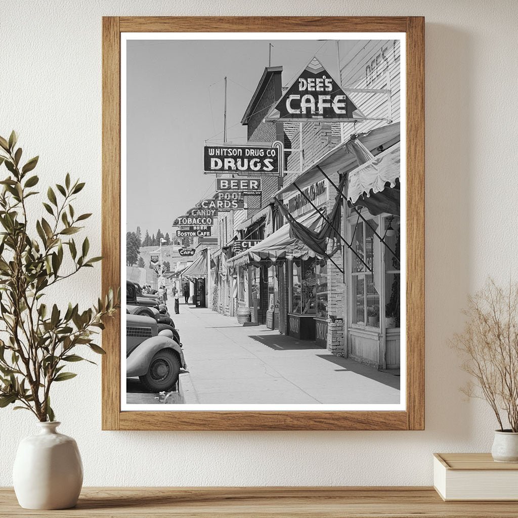 Cascade Idaho Street Scene June 1941 Economic Activities - Available at KNOWOL