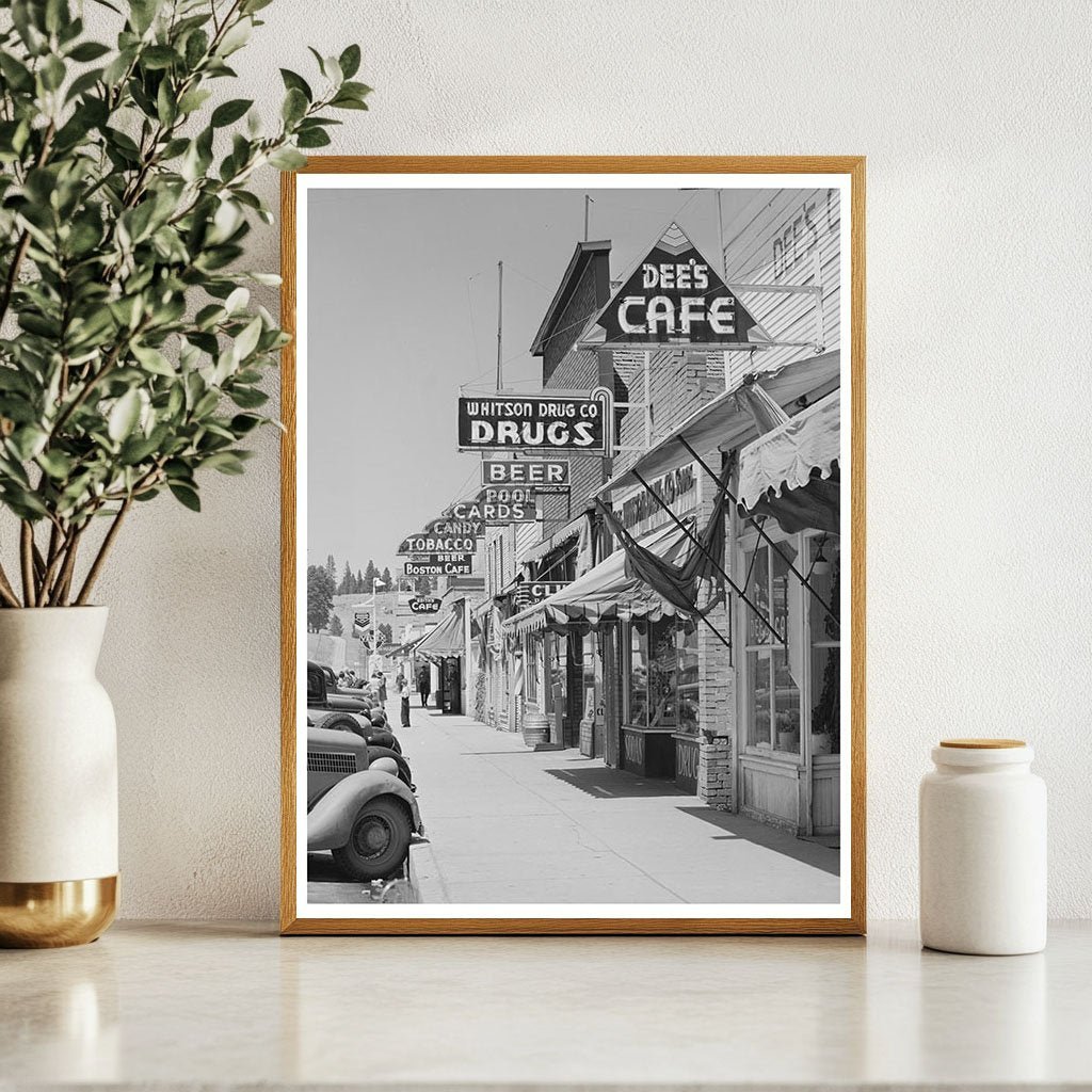 Cascade Idaho Street Scene June 1941 Economic Activities - Available at KNOWOL