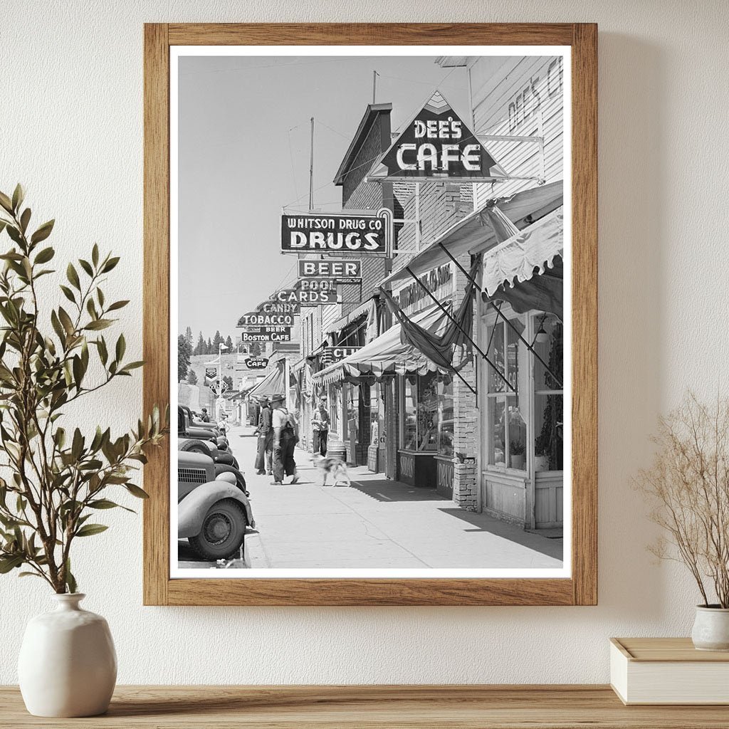 Cascade Idaho Street Scene June 1941 Vintage Photograph - Available at KNOWOL