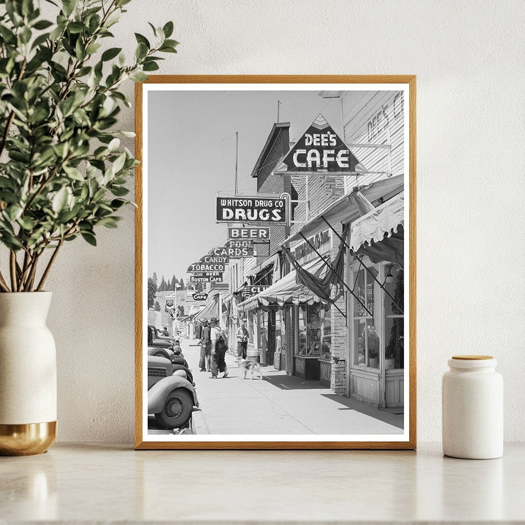 Cascade Idaho Street Scene June 1941 Vintage Photograph - Available at KNOWOL