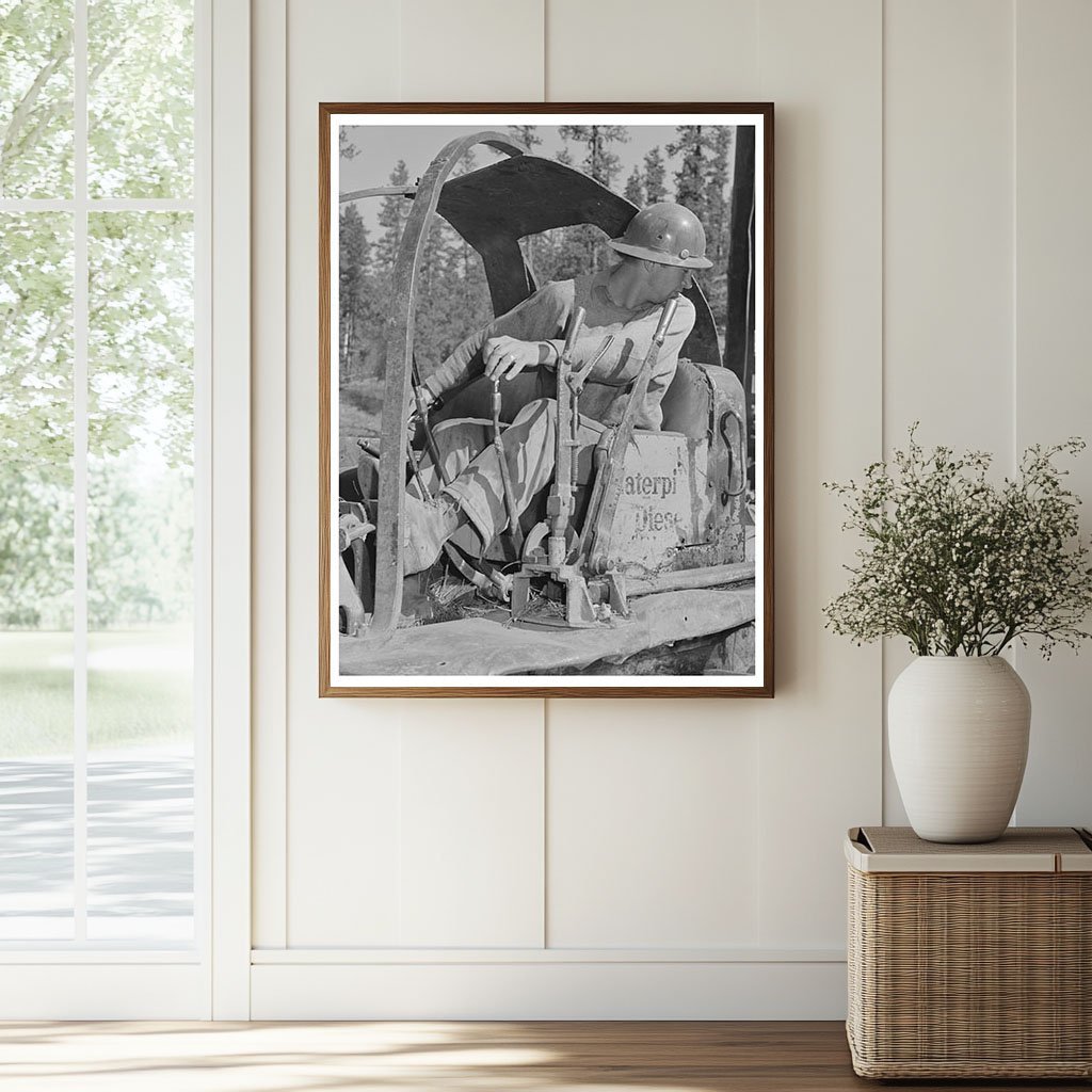 Caterpillar Operator in Malheur National Forest 1942 - Available at KNOWOL