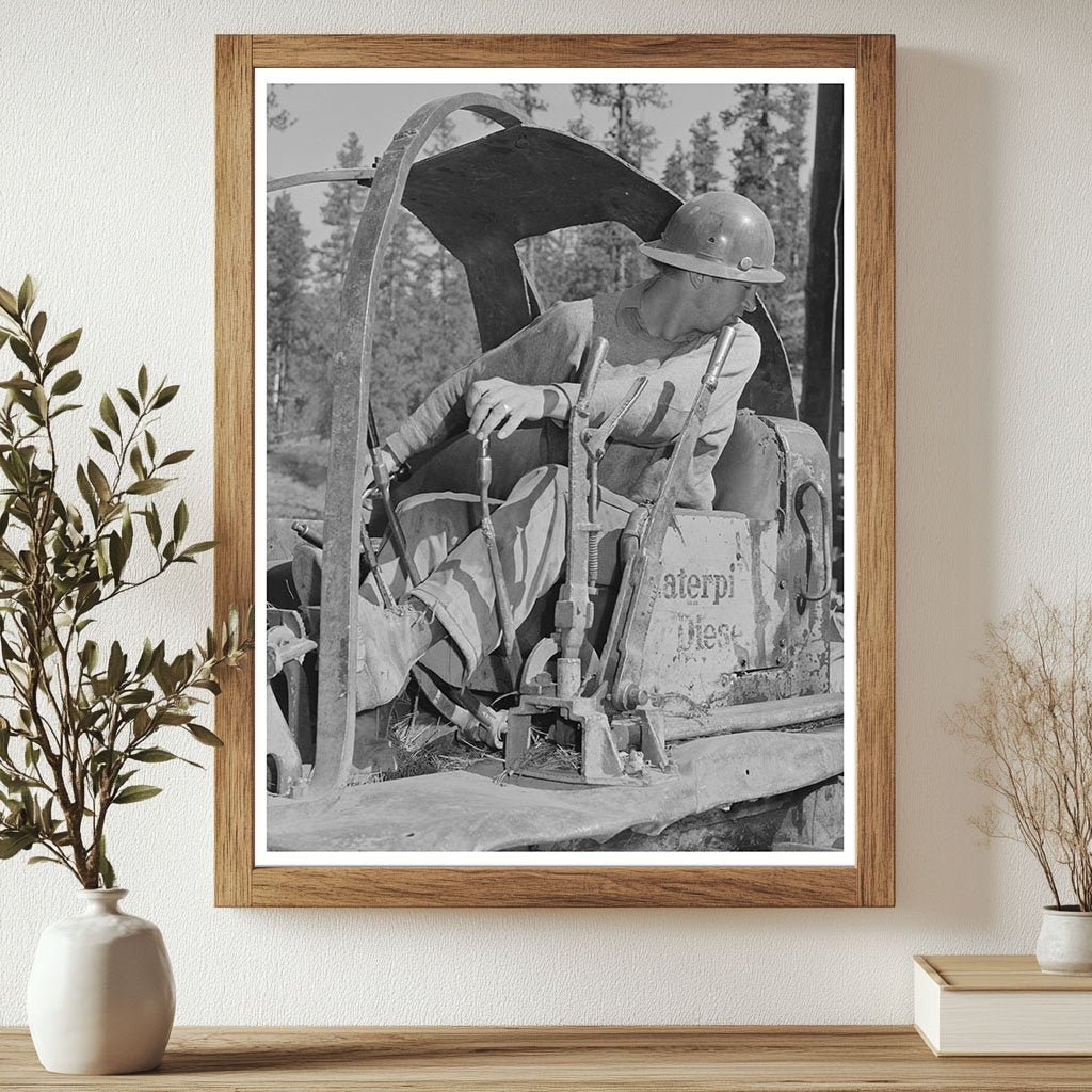 Caterpillar Operator in Malheur National Forest 1942 - Available at KNOWOL