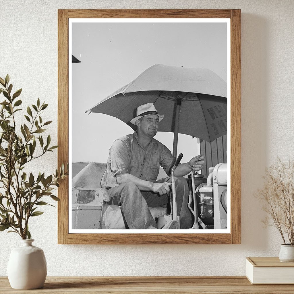 Caterpillar Tractor Driver in Whitman County Wheat Field 1941 - Available at KNOWOL