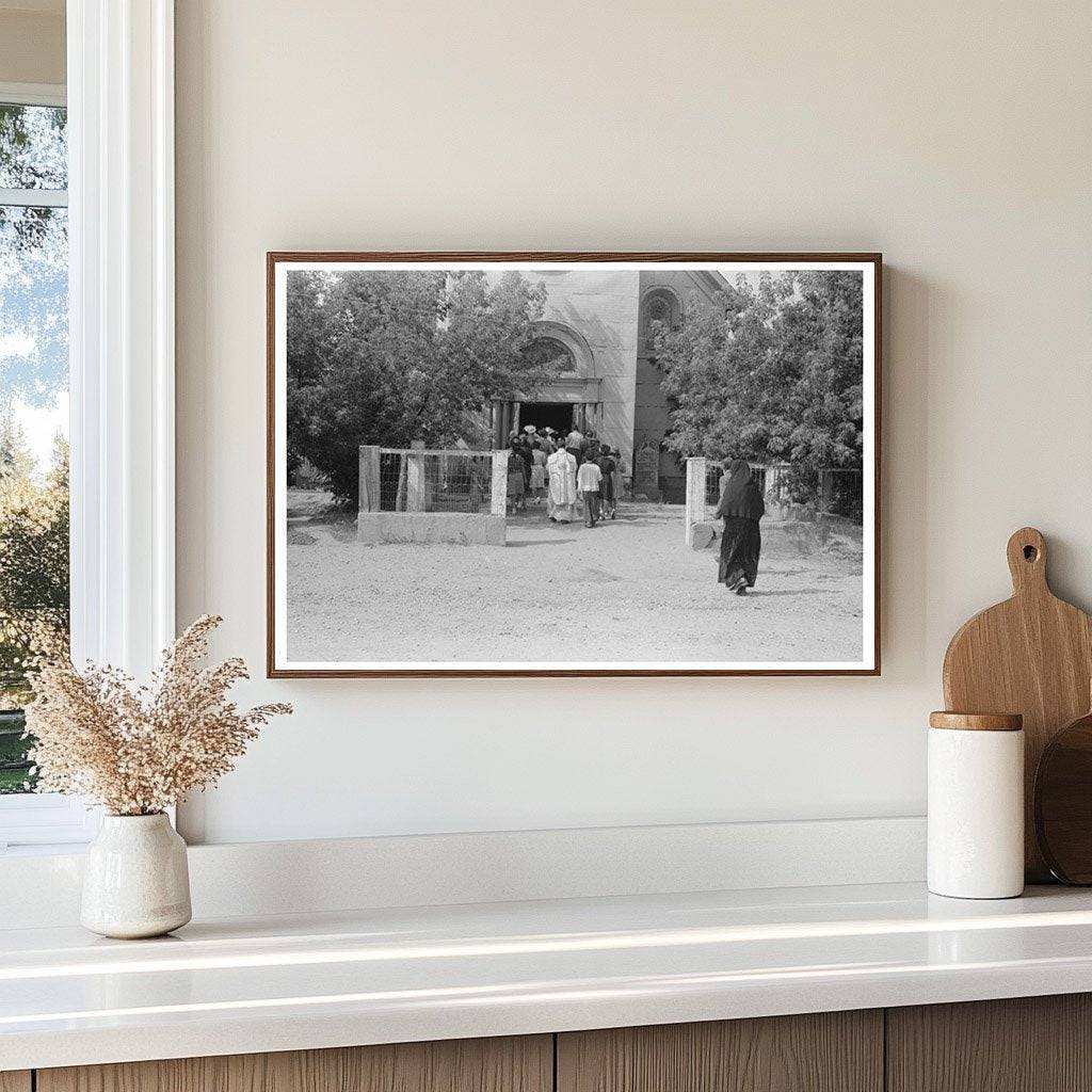 Catholic Procession in Penasco New Mexico July 1940 - Available at KNOWOL