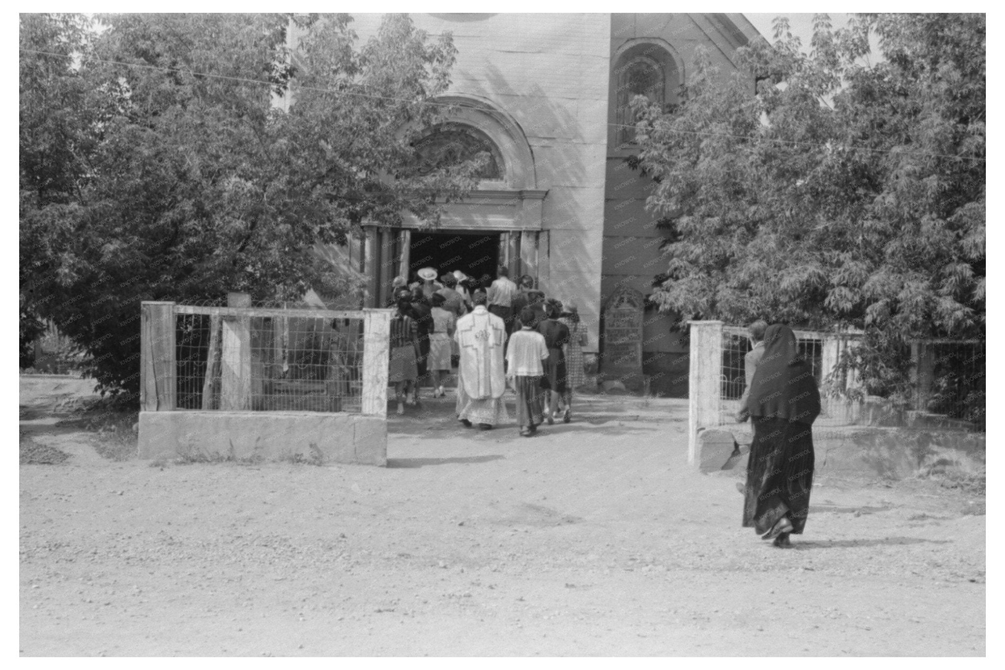 Catholic Procession in Penasco New Mexico July 1940 - Available at KNOWOL