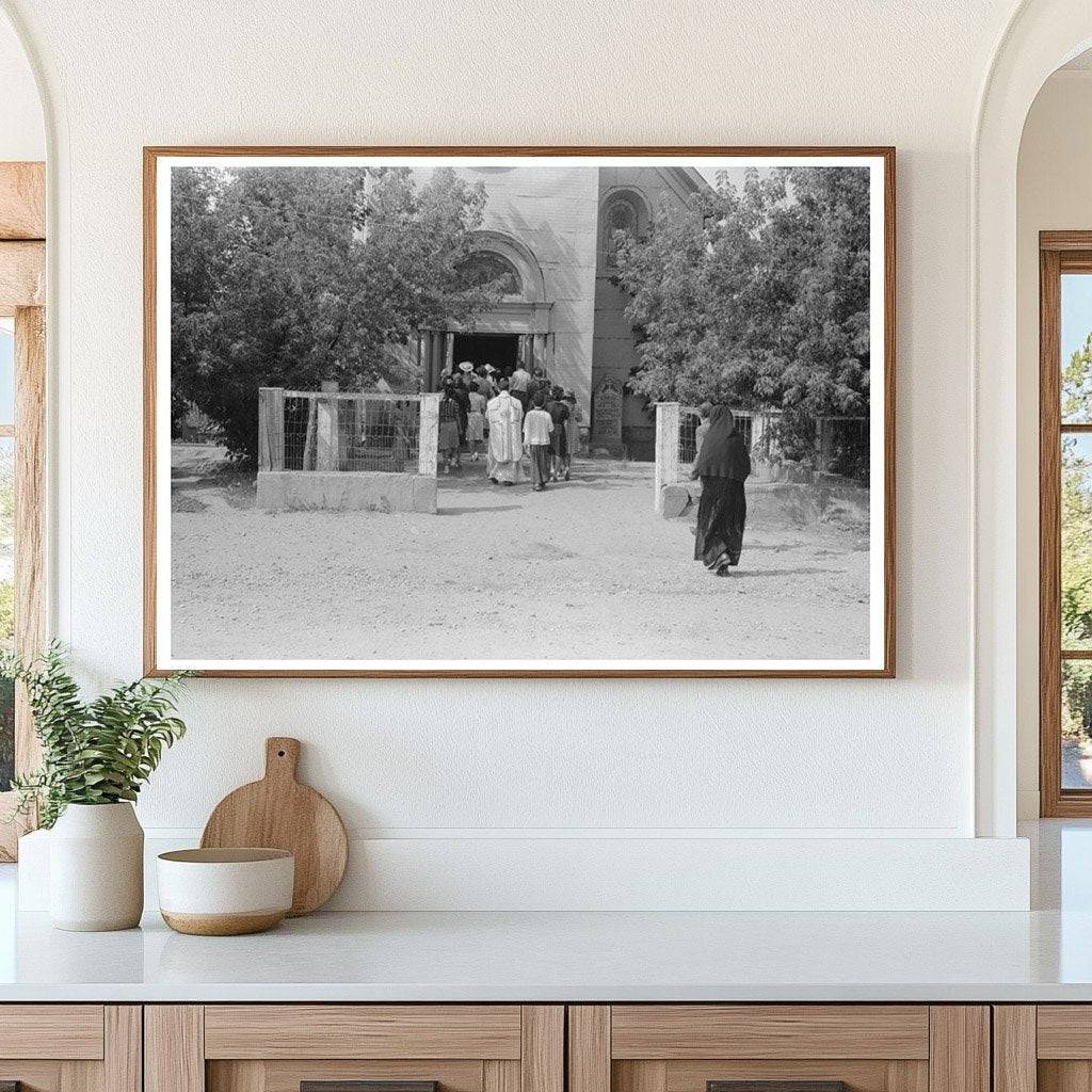 Catholic Procession in Penasco New Mexico July 1940 - Available at KNOWOL