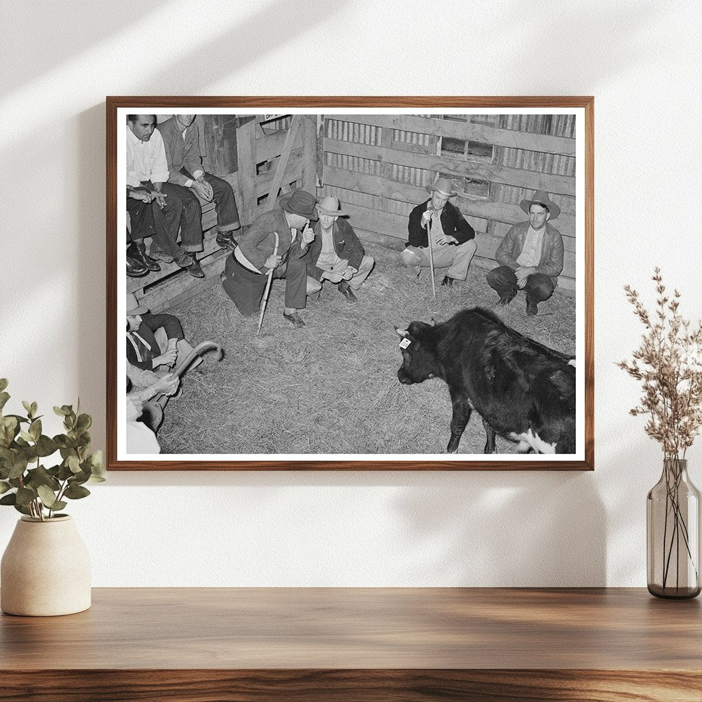 Cattle Auction in San Augustine Texas April 1939 - Available at KNOWOL