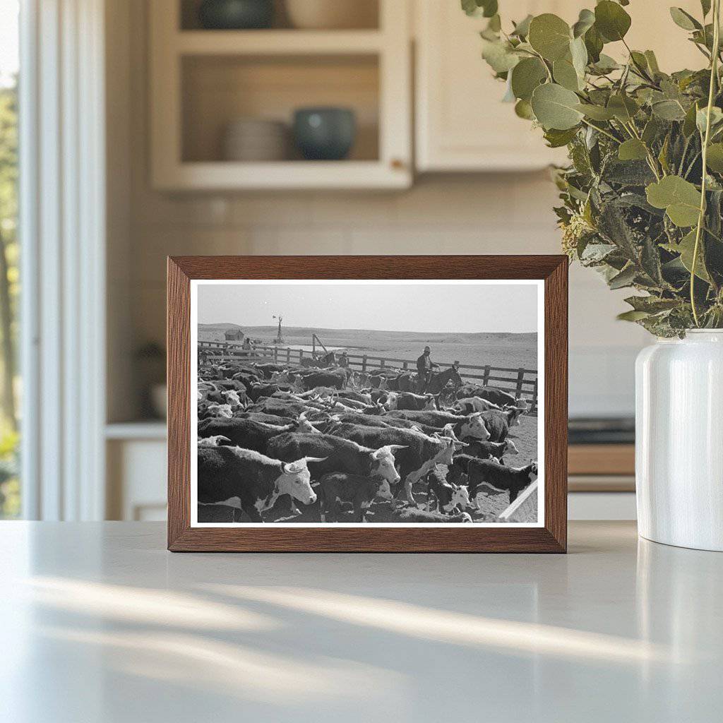 Cattle Branding Roundup Marfa Texas May 1939 - Available at KNOWOL