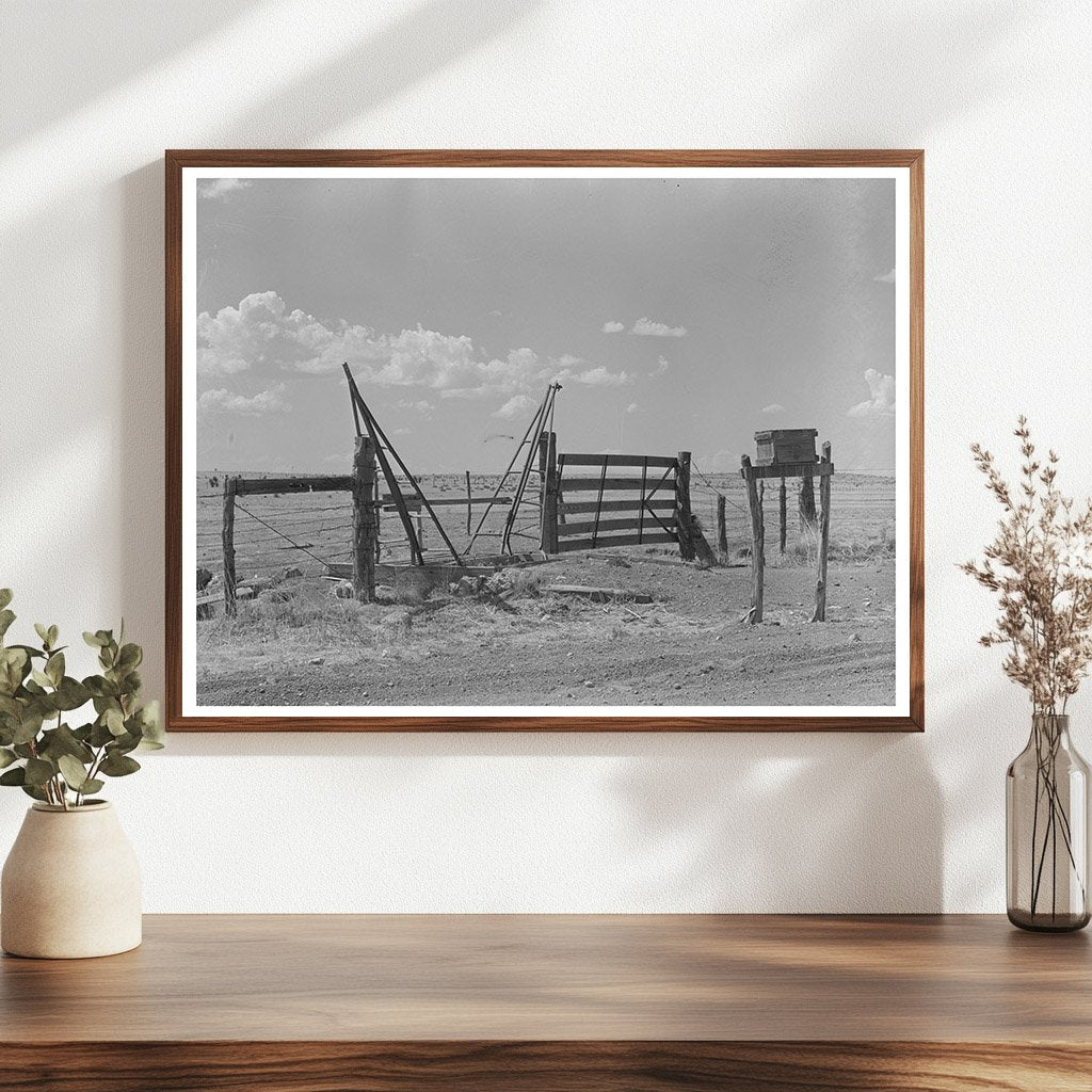 Cattle Guard Gate and Mailbox Walking X Ranch 1939 - Available at KNOWOL