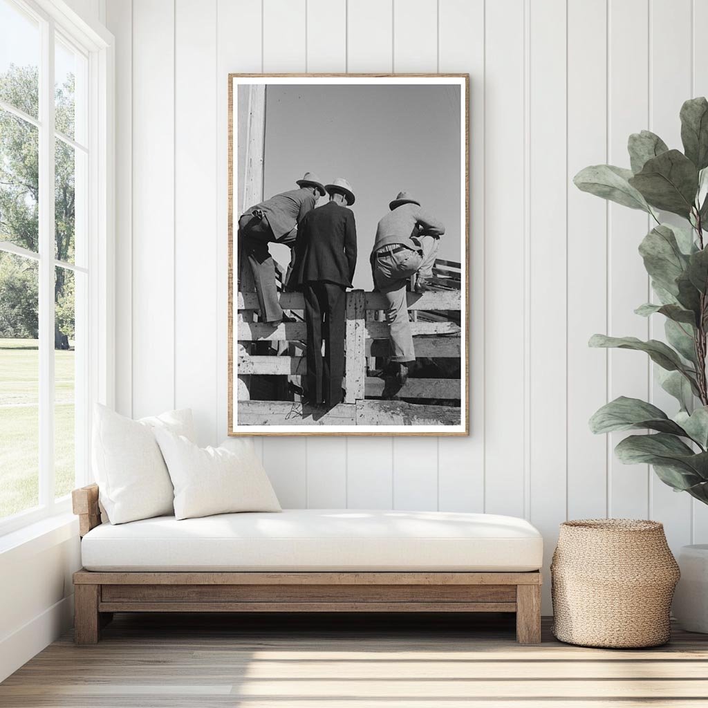 Cattlemen at San Angelo Stockyards November 1939 - Available at KNOWOL