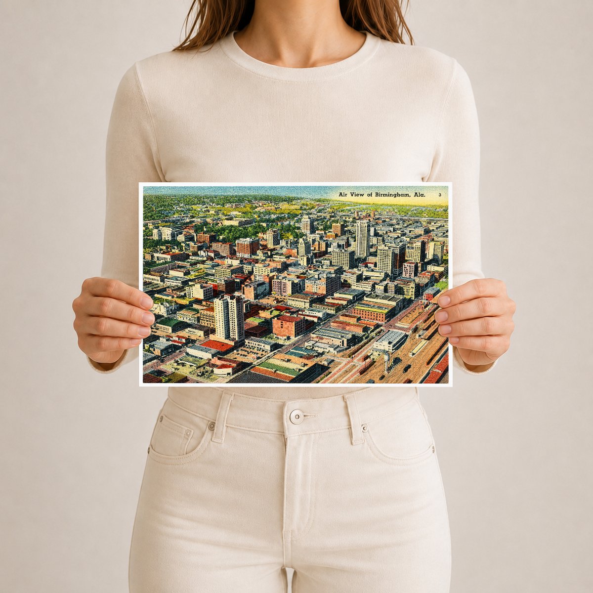 Birmingham, AL: Air view of Birmingham