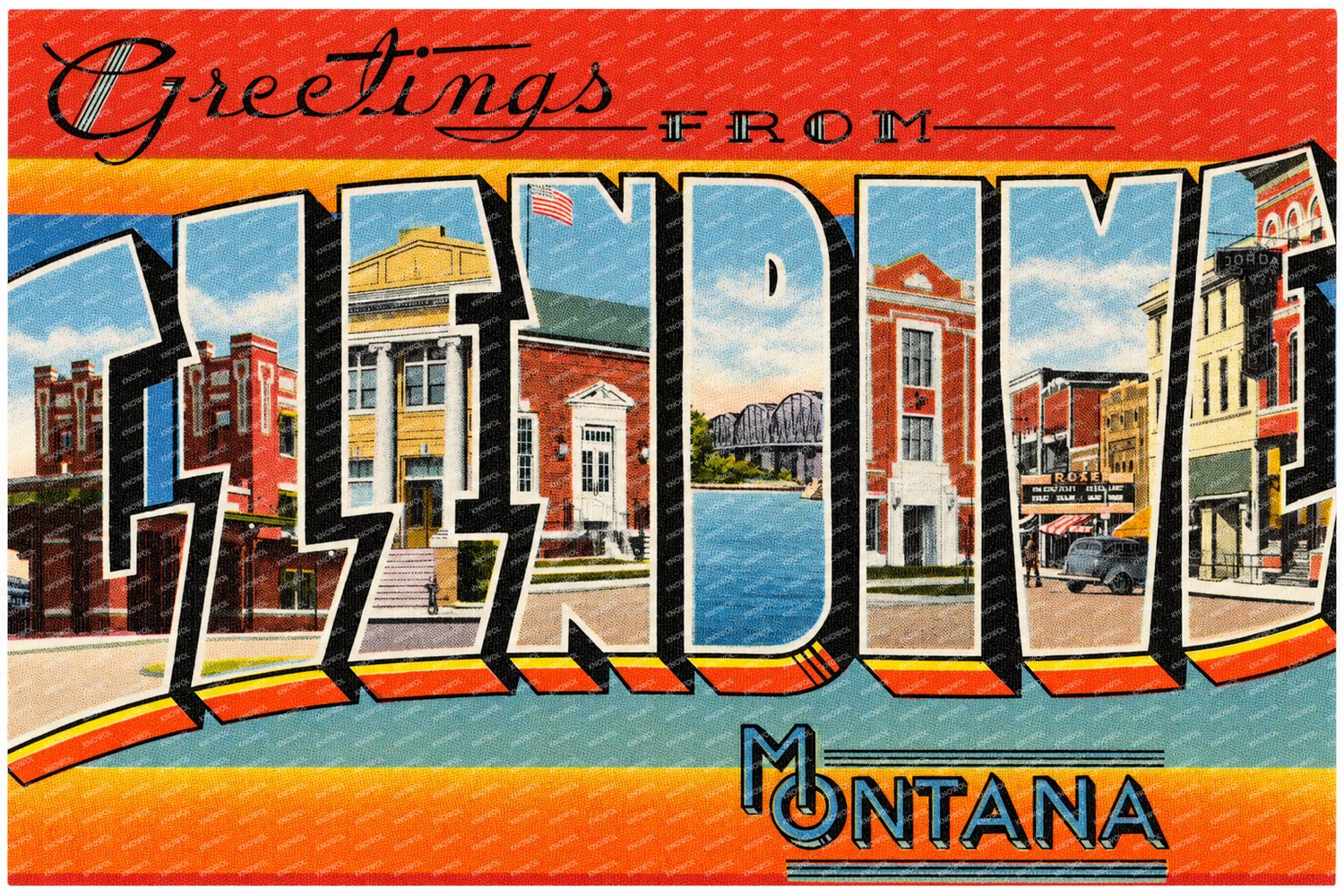 Glendive, MT: Greetings from Glendive