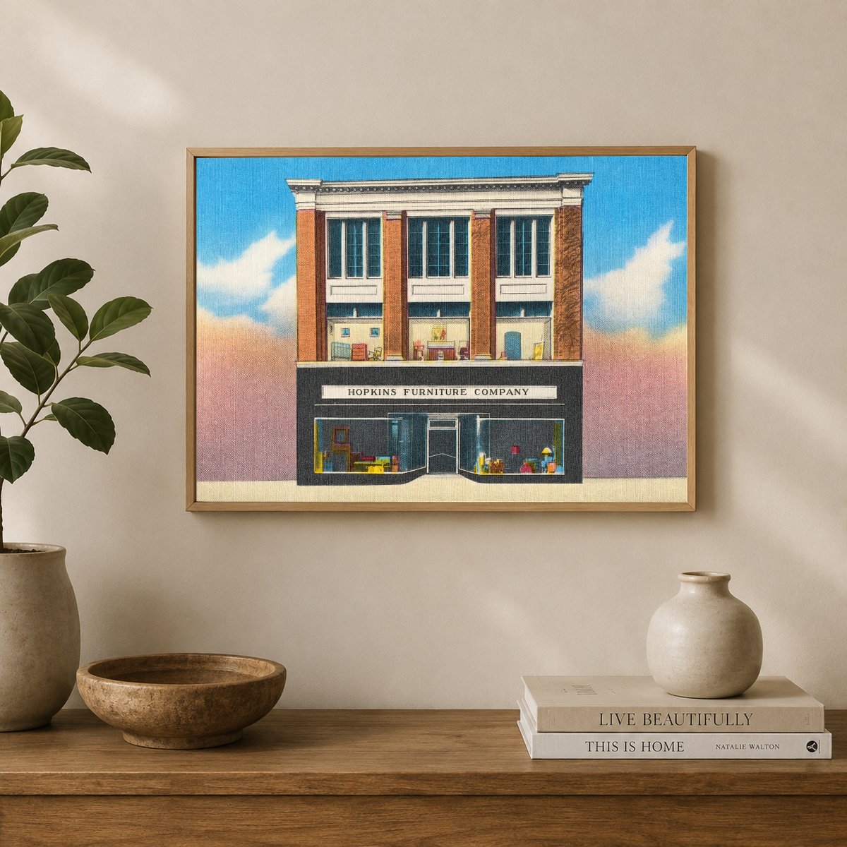 Hopkins Furniture Company — Vintage Maryland Postcard