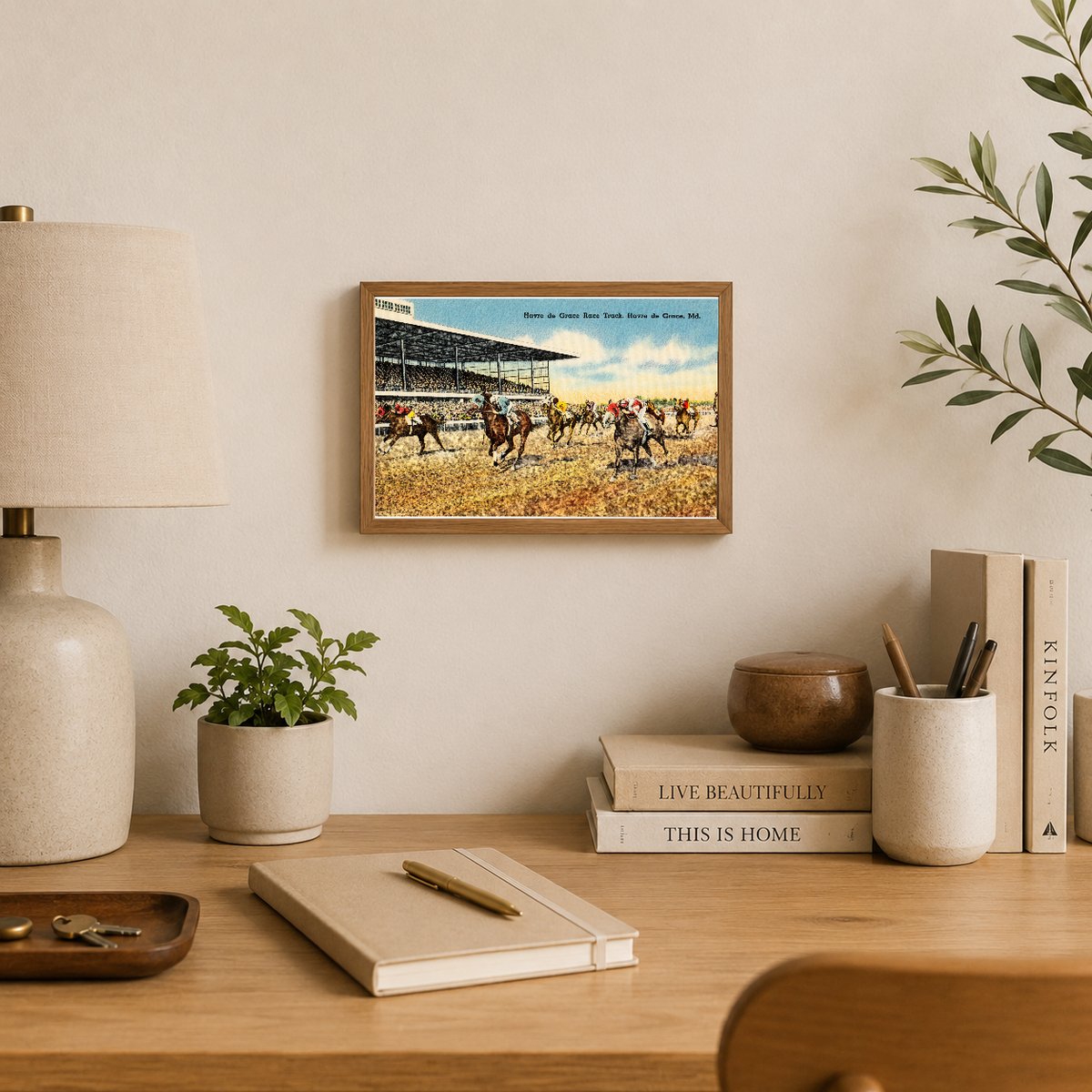 Havre de Grace Race Track, Havre de Grace, MD — Vintage Maryland Postcard