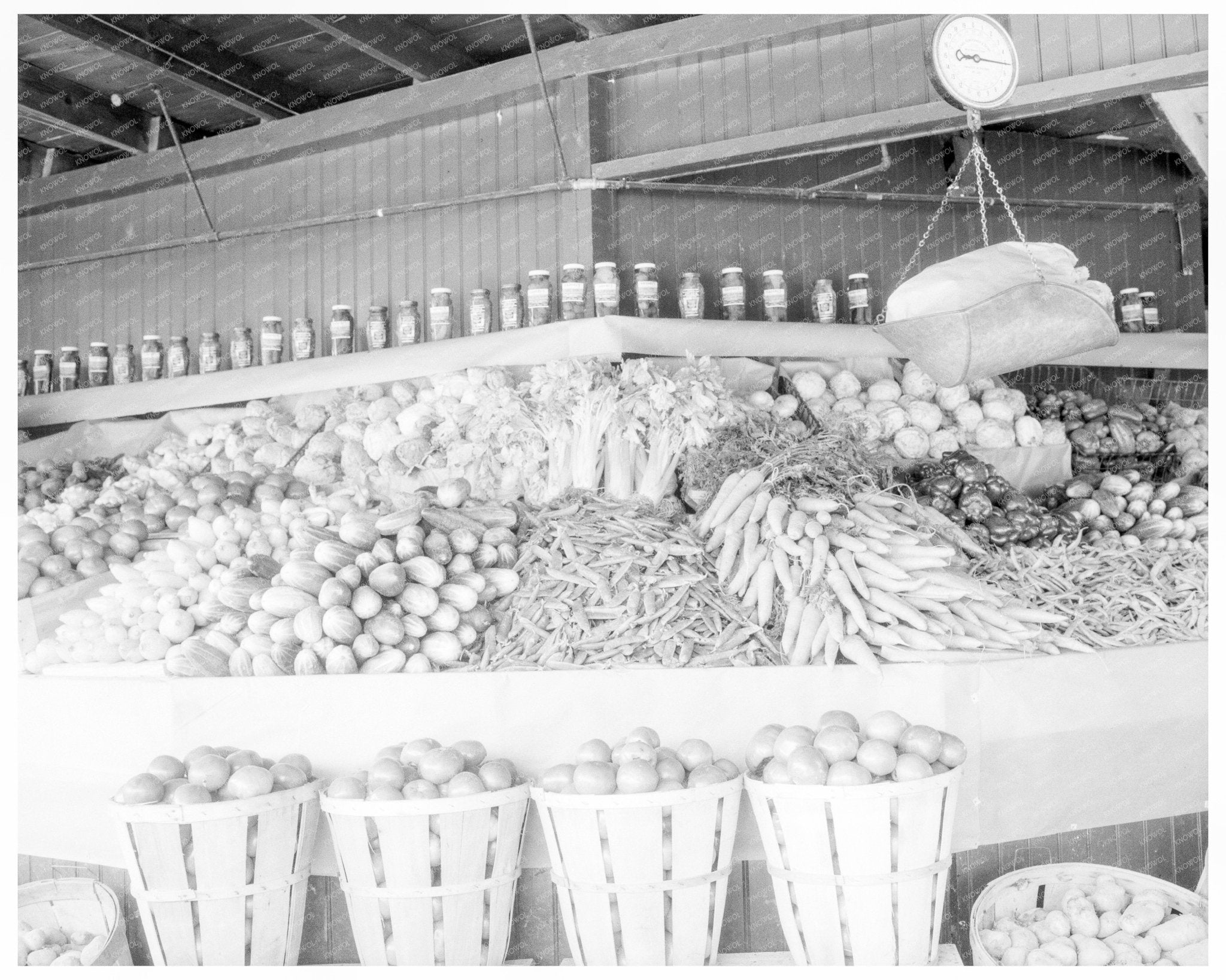 Center Market Washington DC 1936 Vintage Photograph - Available at KNOWOL