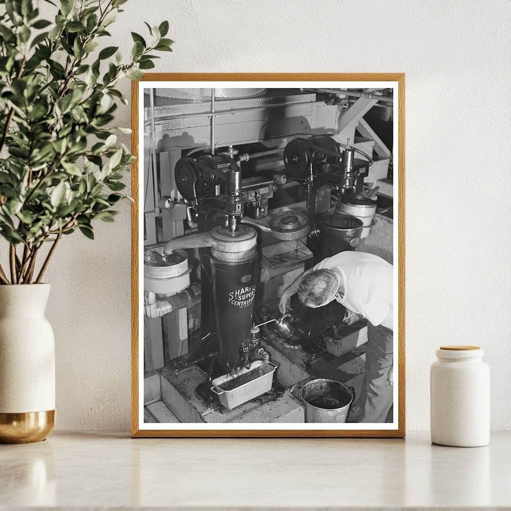 Centrifuges in Olive Oil Production February 1942 - Available at KNOWOL