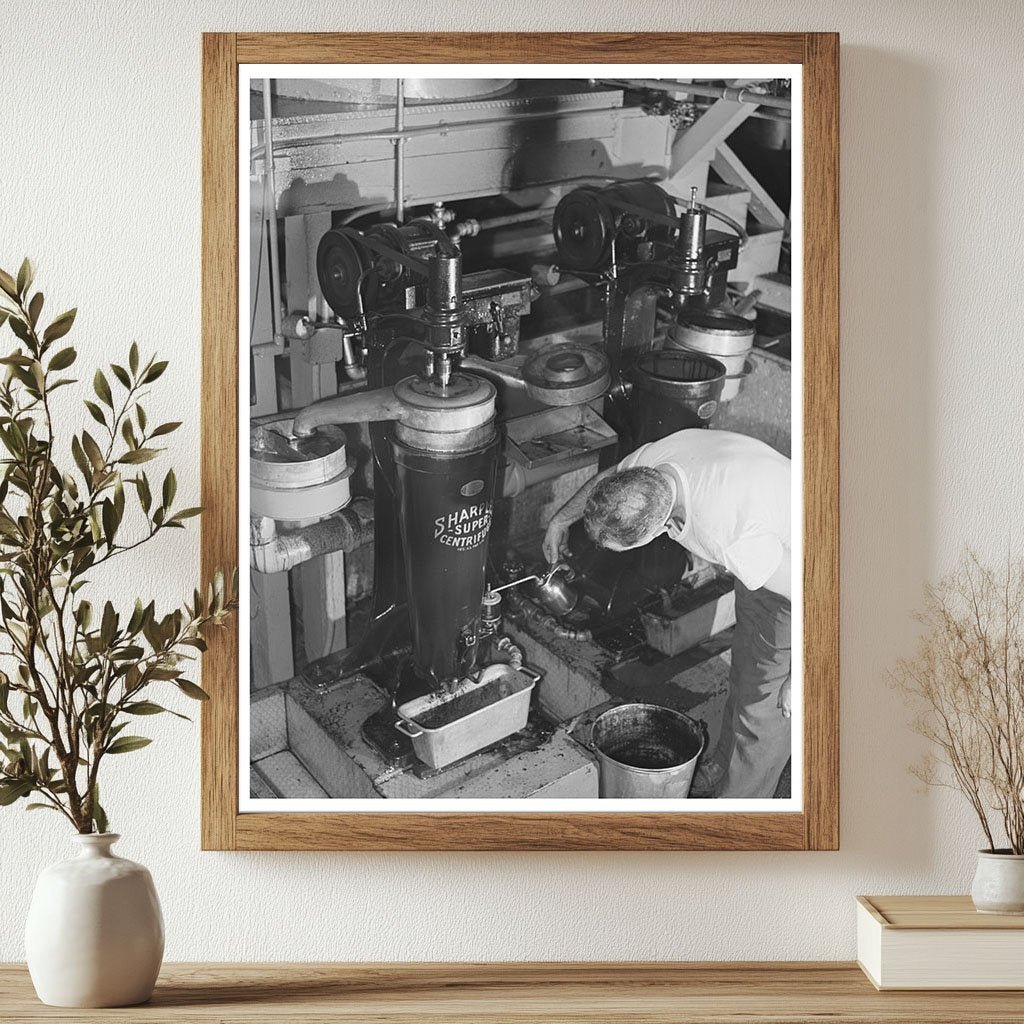 Centrifuges in Olive Oil Production February 1942 - Available at KNOWOL