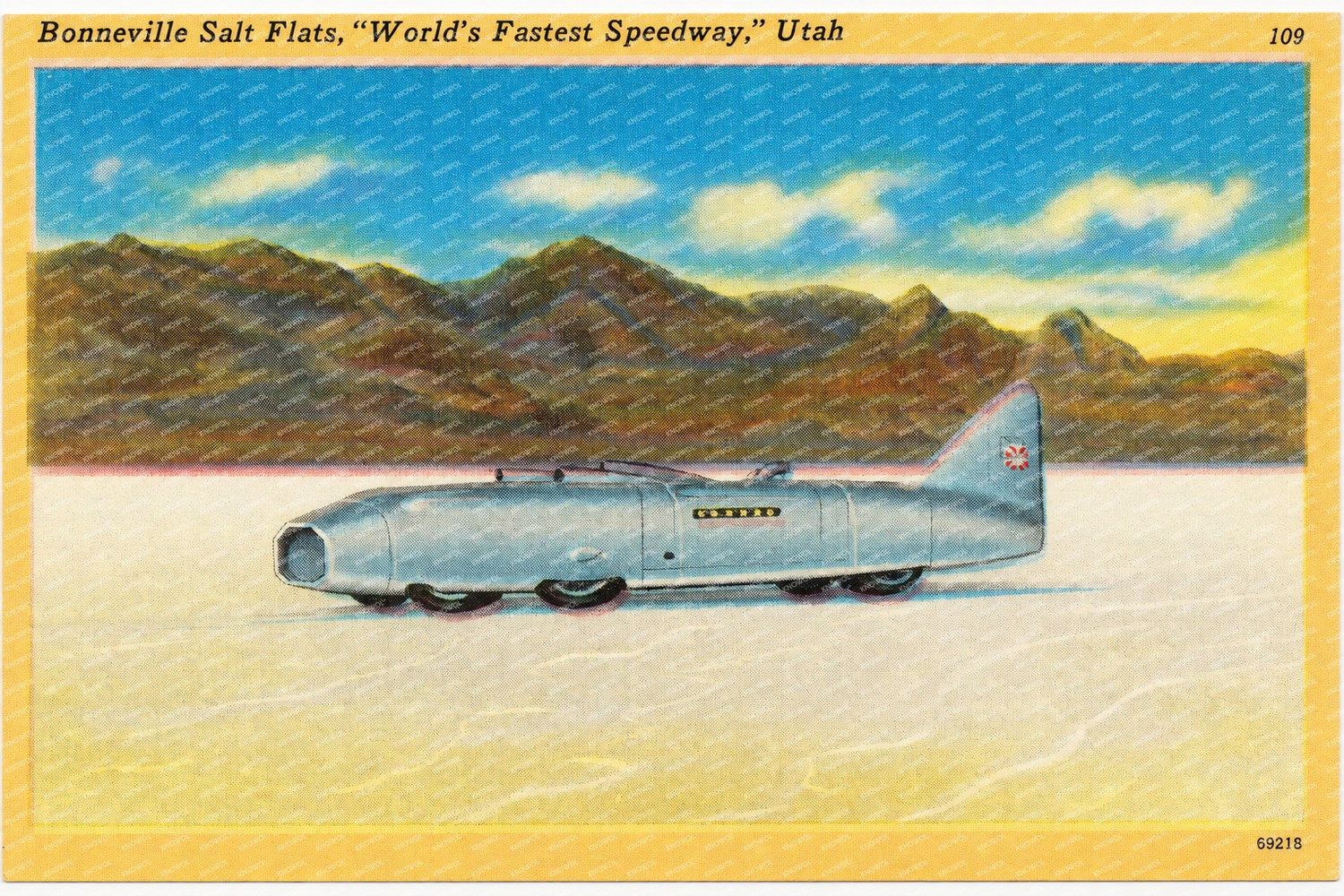 Bonneville Salt Flats, UT: Bonneville Salt Flats, "World's fastest speedway." Utah