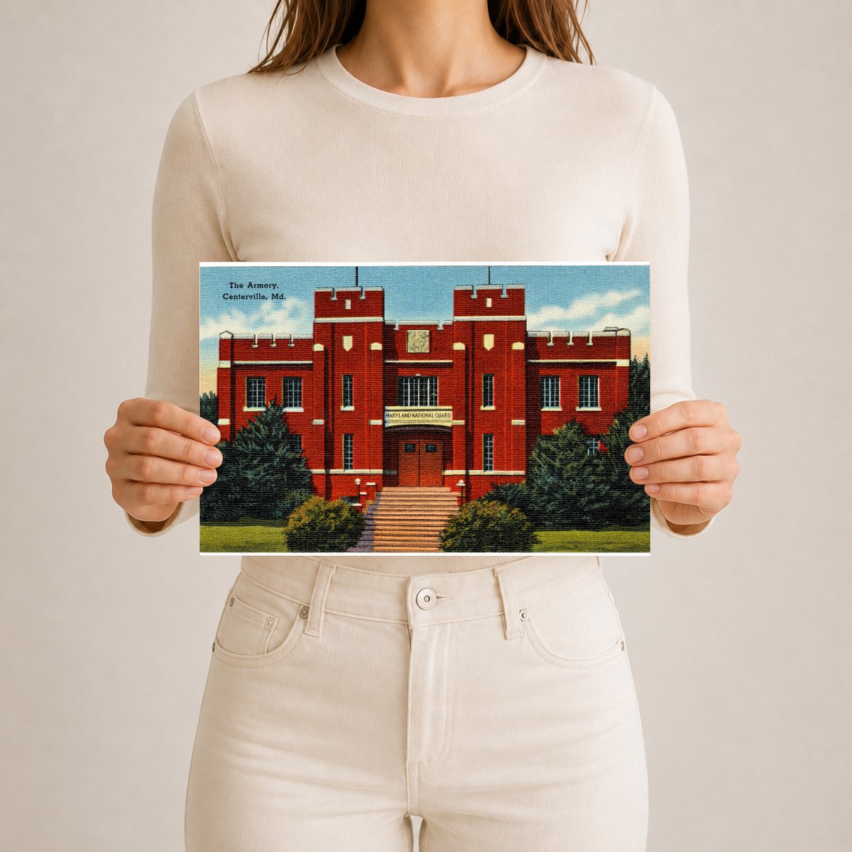 The Armory, Centerville, MD — Vintage Maryland Postcard