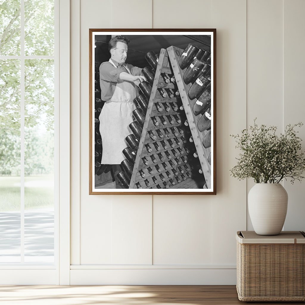 Champagne Fermentation Process Sonoma County January 1942 - Available at KNOWOL