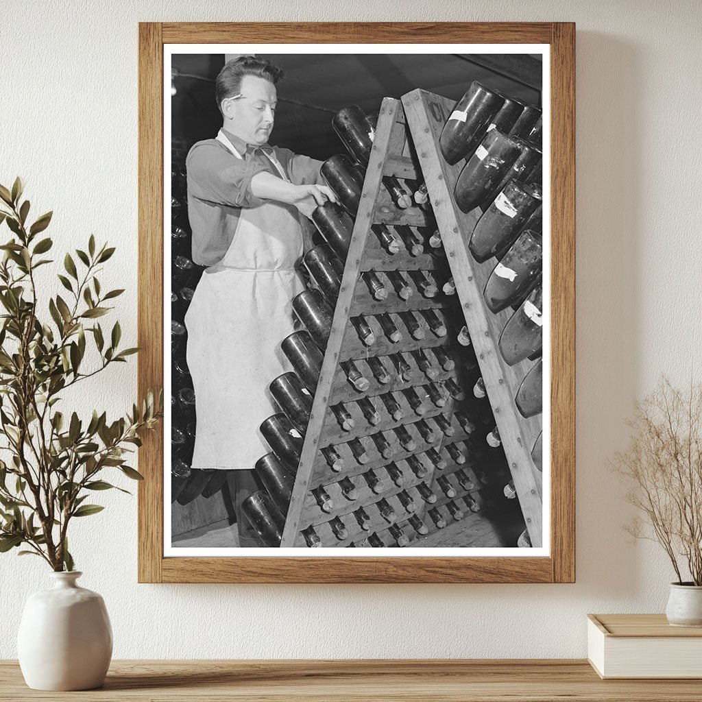 Champagne Fermentation Process Sonoma County January 1942 - Available at KNOWOL
