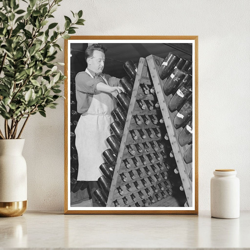 Champagne Fermentation Process Sonoma County January 1942 - Available at KNOWOL
