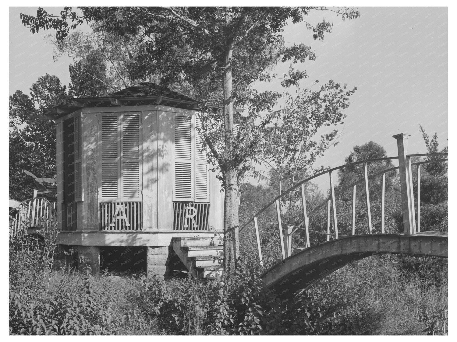 Chapel and Shrine on Bayou Teche Louisiana 1938 - Available at KNOWOL