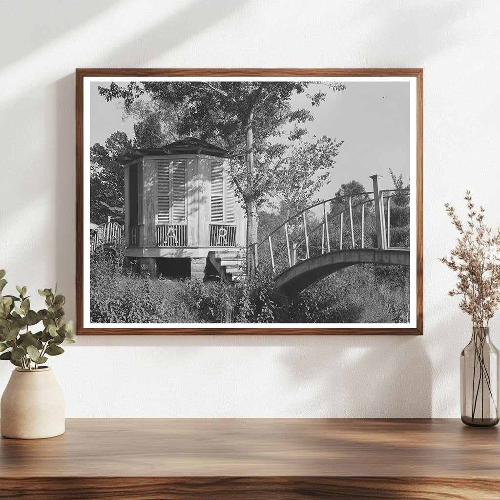 Chapel and Shrine on Bayou Teche Louisiana 1938 - Available at KNOWOL